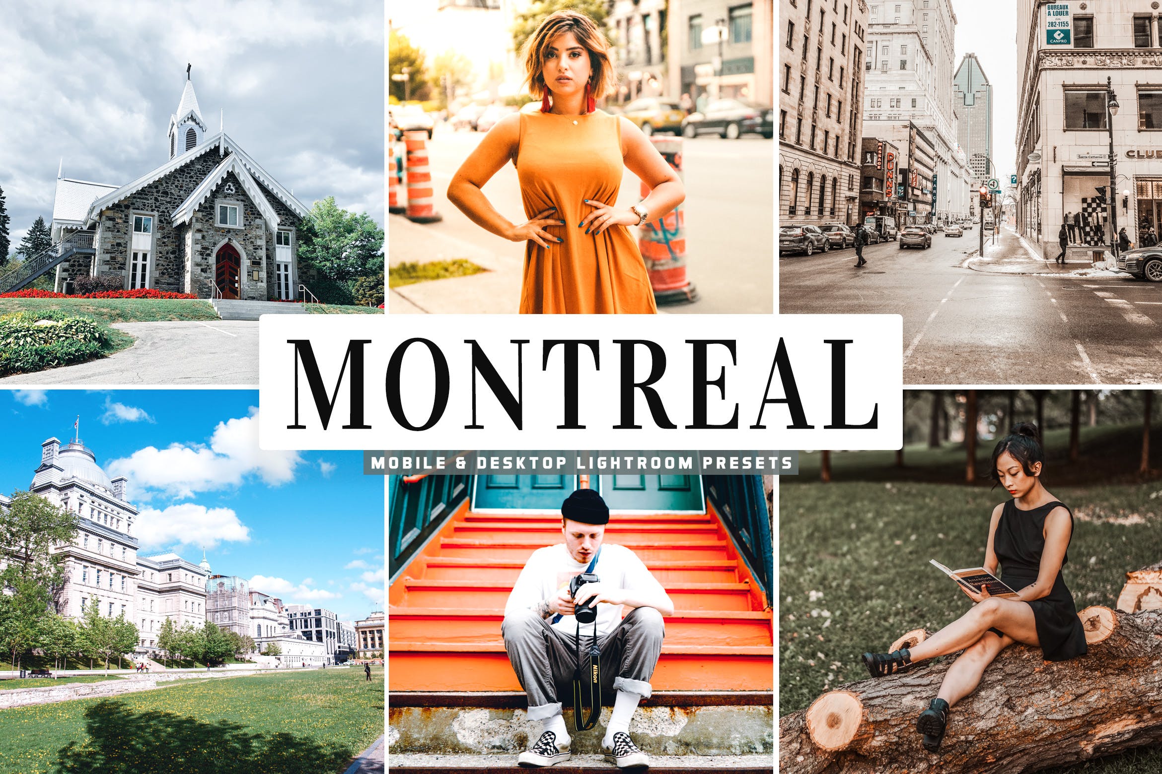 旅行摄影专业调色Lightroom预设下载 Montreal Mobile & Desktop Lightroom Presets插图