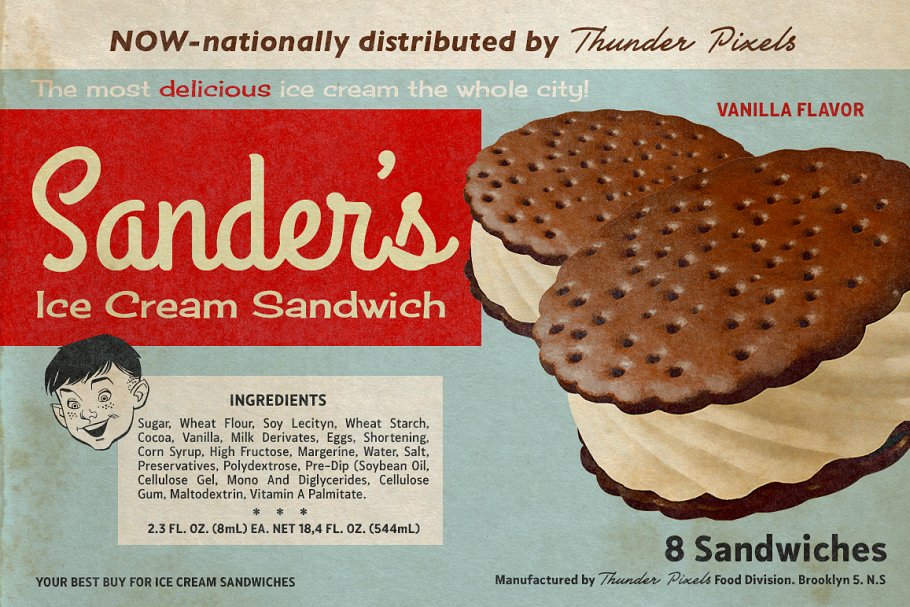 复刻旧时代杂志和电影海报印刷效果PS动作 Retro Paint-Act – PS Action + Kit插图(5)