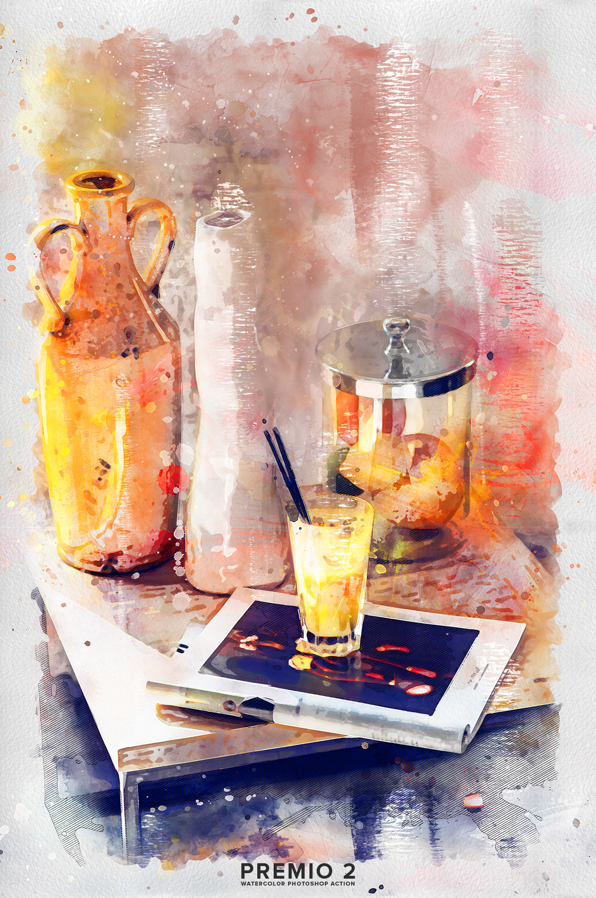 动画水彩效果的PS动作下载 Premio 2 Watercolor Photoshop Action [atn]插图(18)