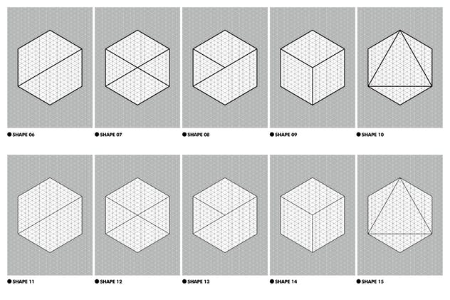 等距网格效果PSD分层模板 Isometric Grid Effects插图(2)