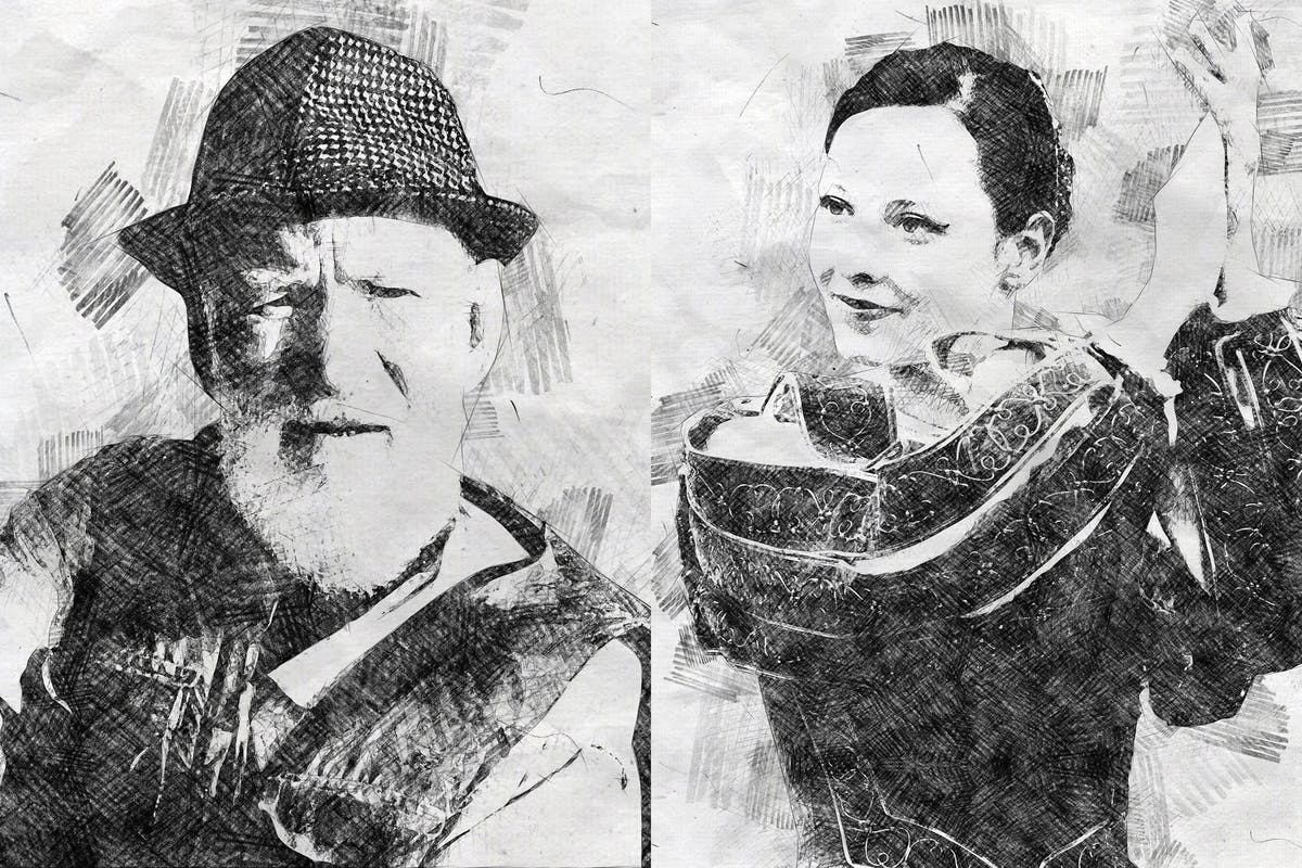 铅笔素描效果一键生成PS动作 Pencil Sketch Photoshop Action插图