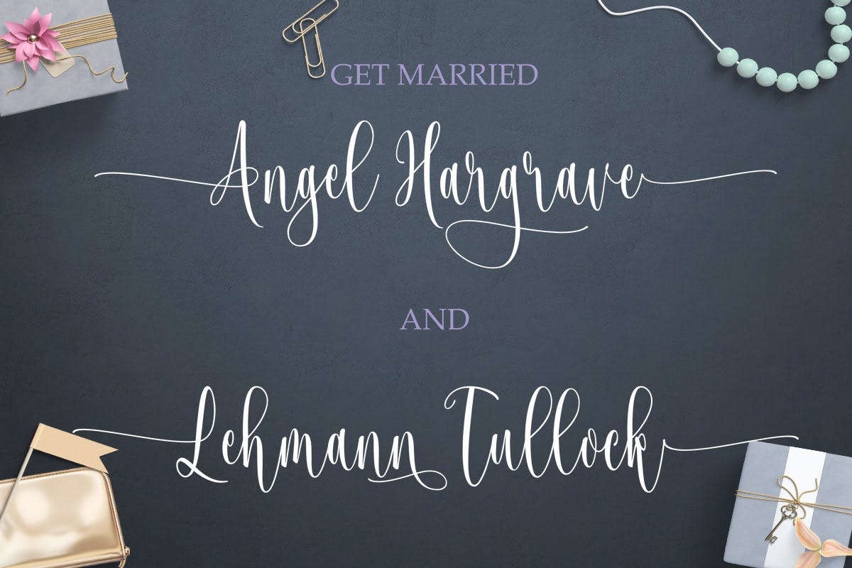 梦幻连笔英文书法字体 Josephira Fancy Script Font插图(5)