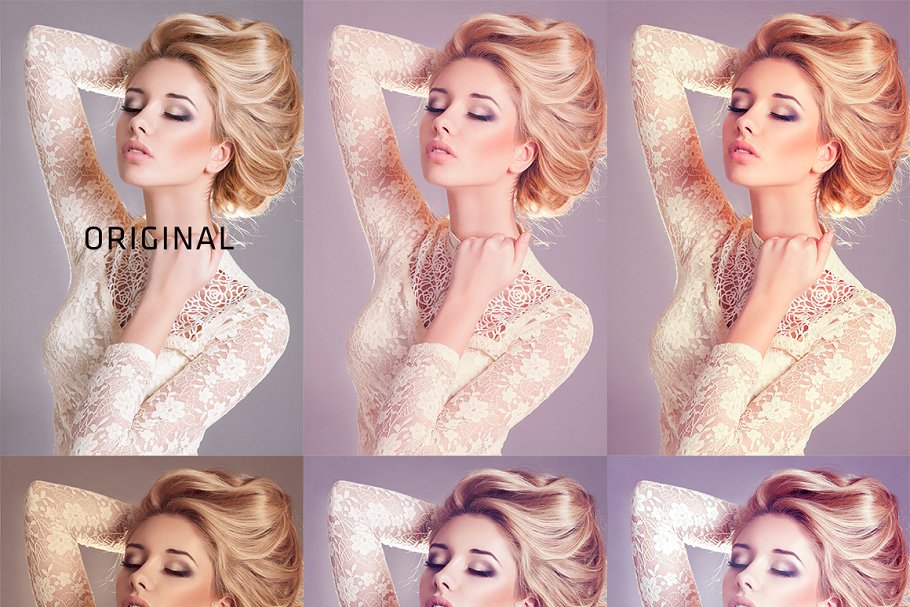 时尚杂志封面人物人像美化装饰PS动作 Magazine Looks Action Bundle插图(5)