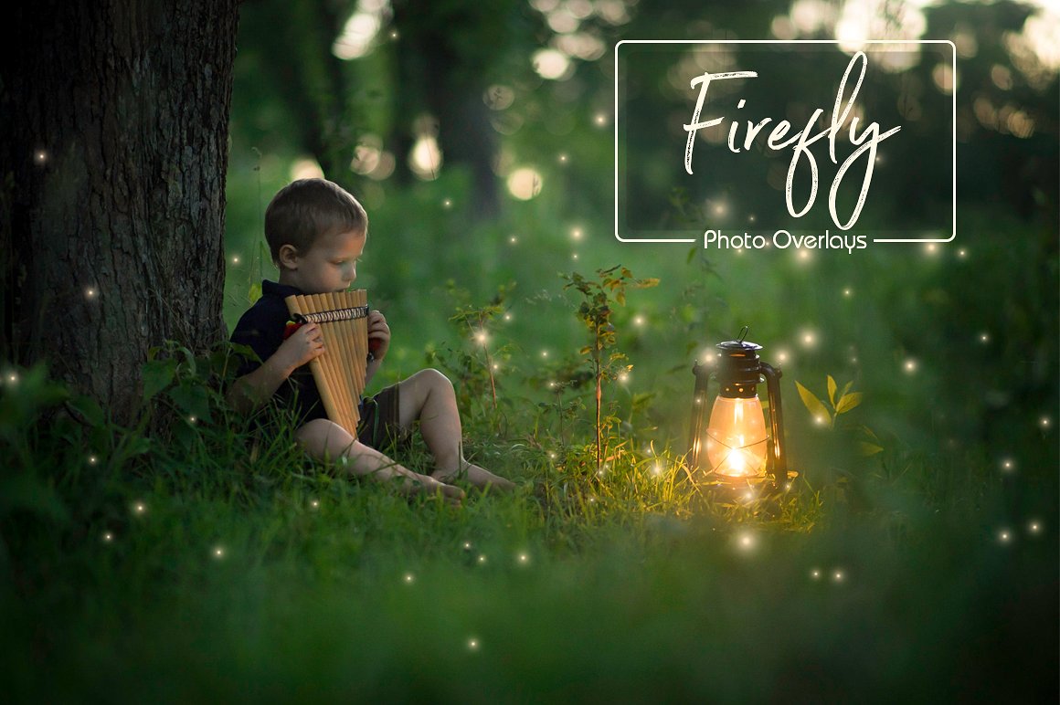 4K高清分辨率神奇萤火虫Photoshop叠层插图