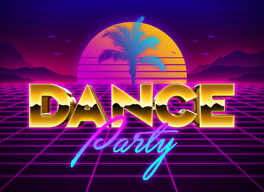 80年代风格文字效果插图(1)