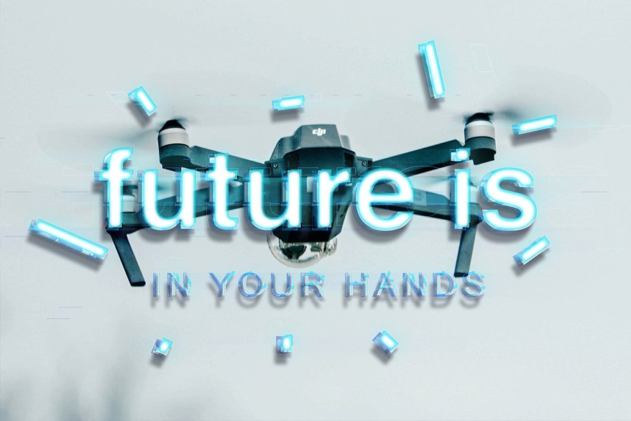 炫酷平滑3D高科技效果PS字体样式 TECHNOLOGY TEXT EFFECT插图(7)