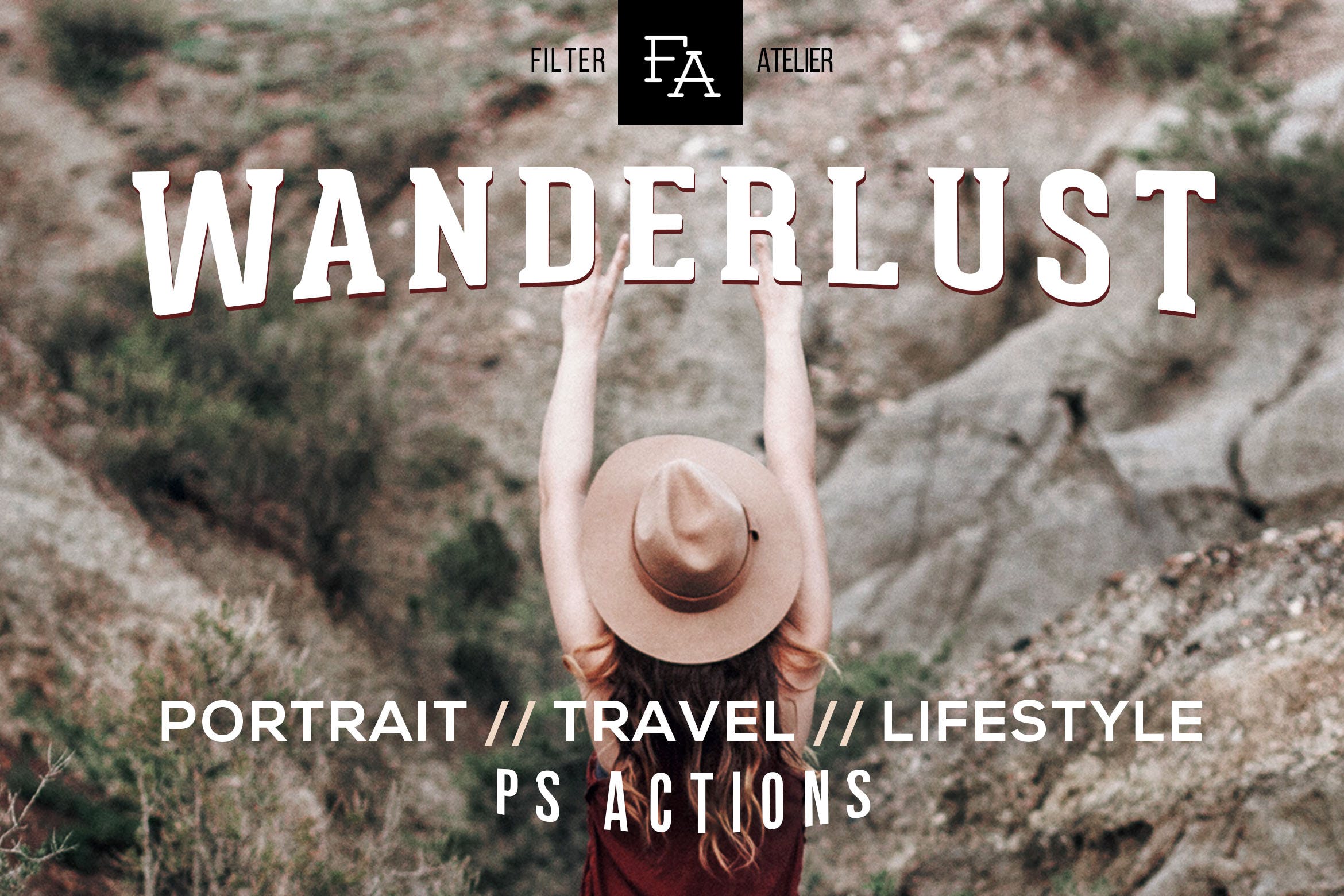 质感电影风格色调照片后期处理PS动作 Wanderlust Photoshop Action插图