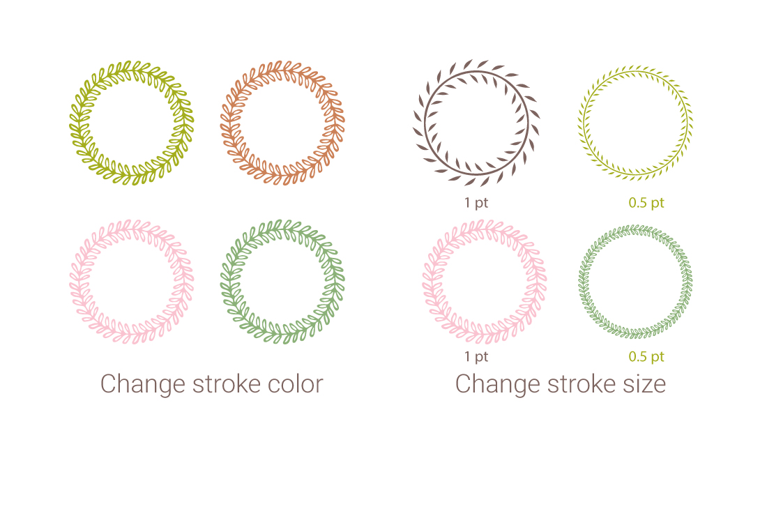 特色手绘的涂鸦无缝笔刷 VINE VINE Seamless 24 Brushes插图(2)