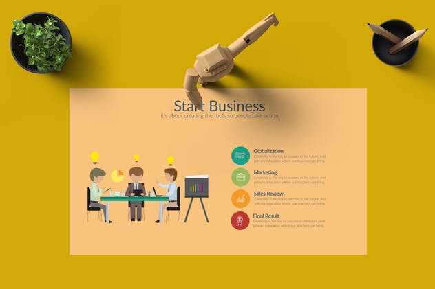 美容时尚行业适用PPT幻灯片模板 BEAT Powerpoint Template插图(2)