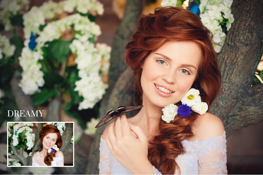 复古婚纱摄影特效PS动作 Photoshop Actions Vintage Wedding插图(13)