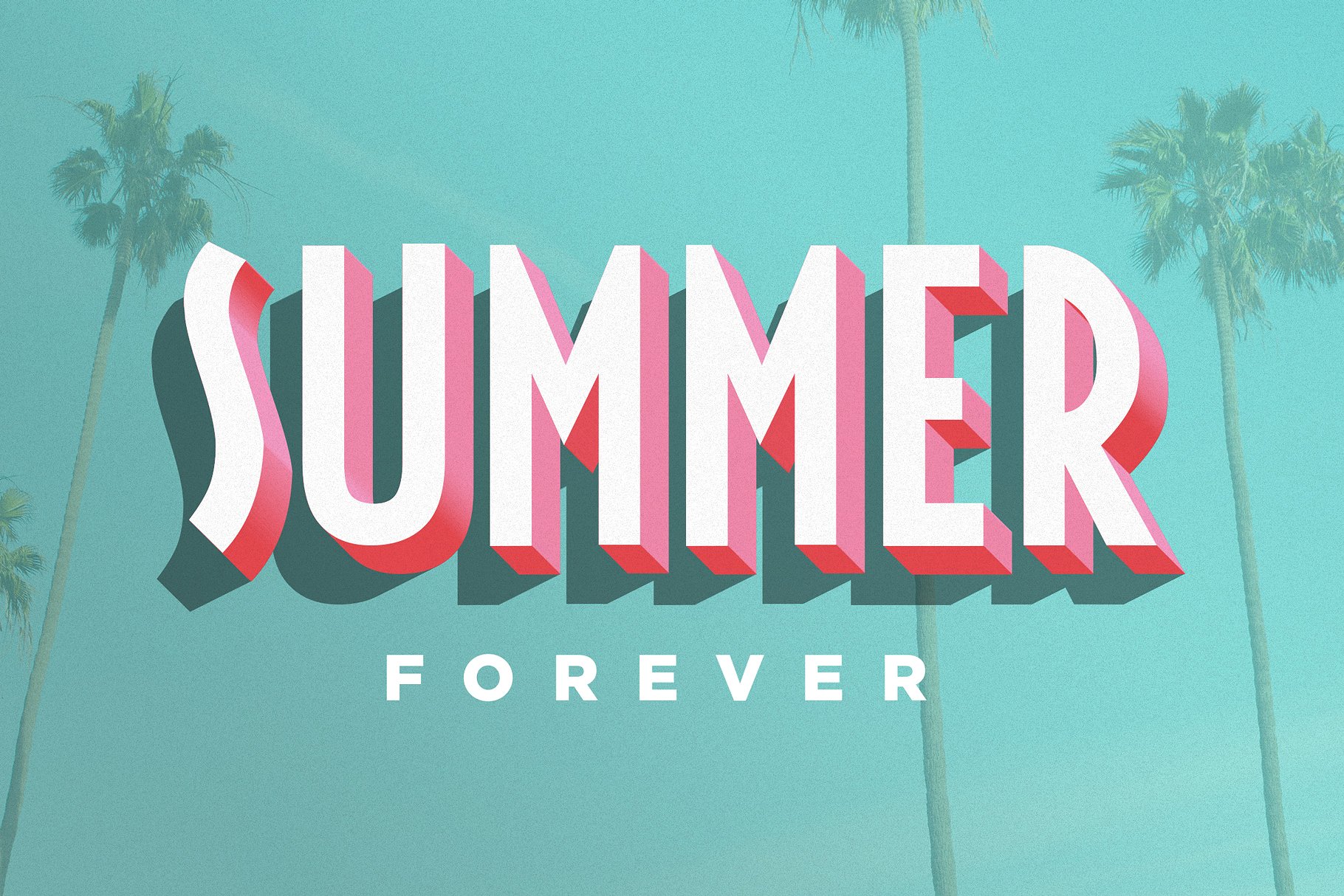 10款“吸睛大法”3D立体文字图层样式 3D POP! Photoshop Effects插图(3)