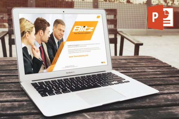 金融行业投资PPT幻灯片演示模板 Blitz Powerpoint Template