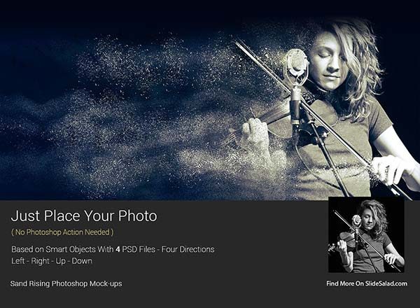 素材库下午茶：经典好用的沙化特效Photoshop图层样式文件下载[PSD]