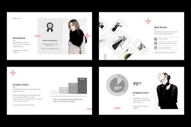 极简主义风格时尚行业适用PPT幻灯片模板 Minimal Fashion PowerPoint插图(11)