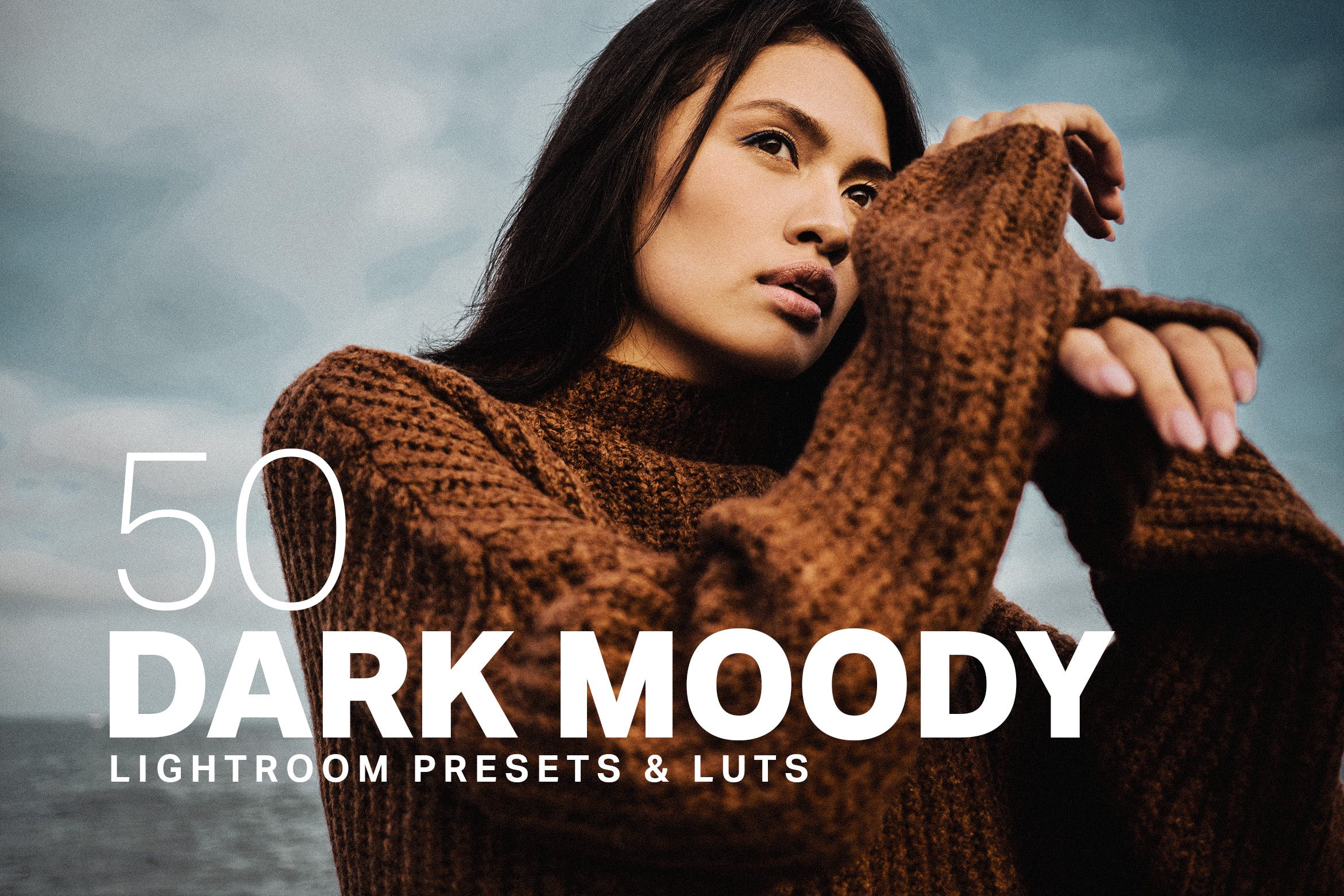 50款黑暗色调照片后期处理Lightroom预设 50 Dark Moody Lightroom Presets LUTs插图
