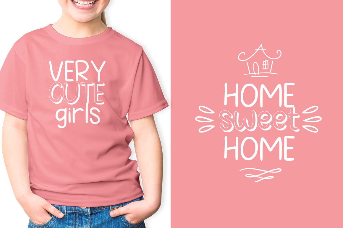 儿童主题设计英文可爱笔画无衬线字体下载 Le Petit Font插图(2)