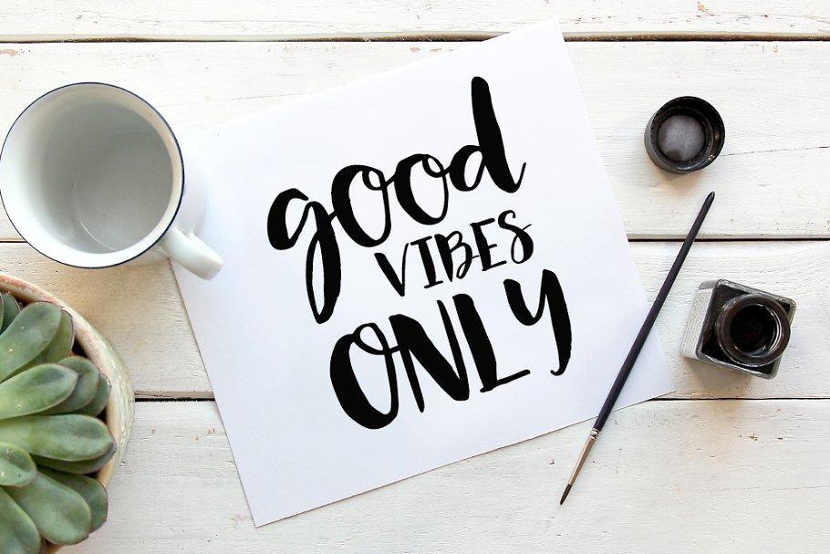 现代手写书法英文字体 Olive Sky, Modern brush font插图(3)