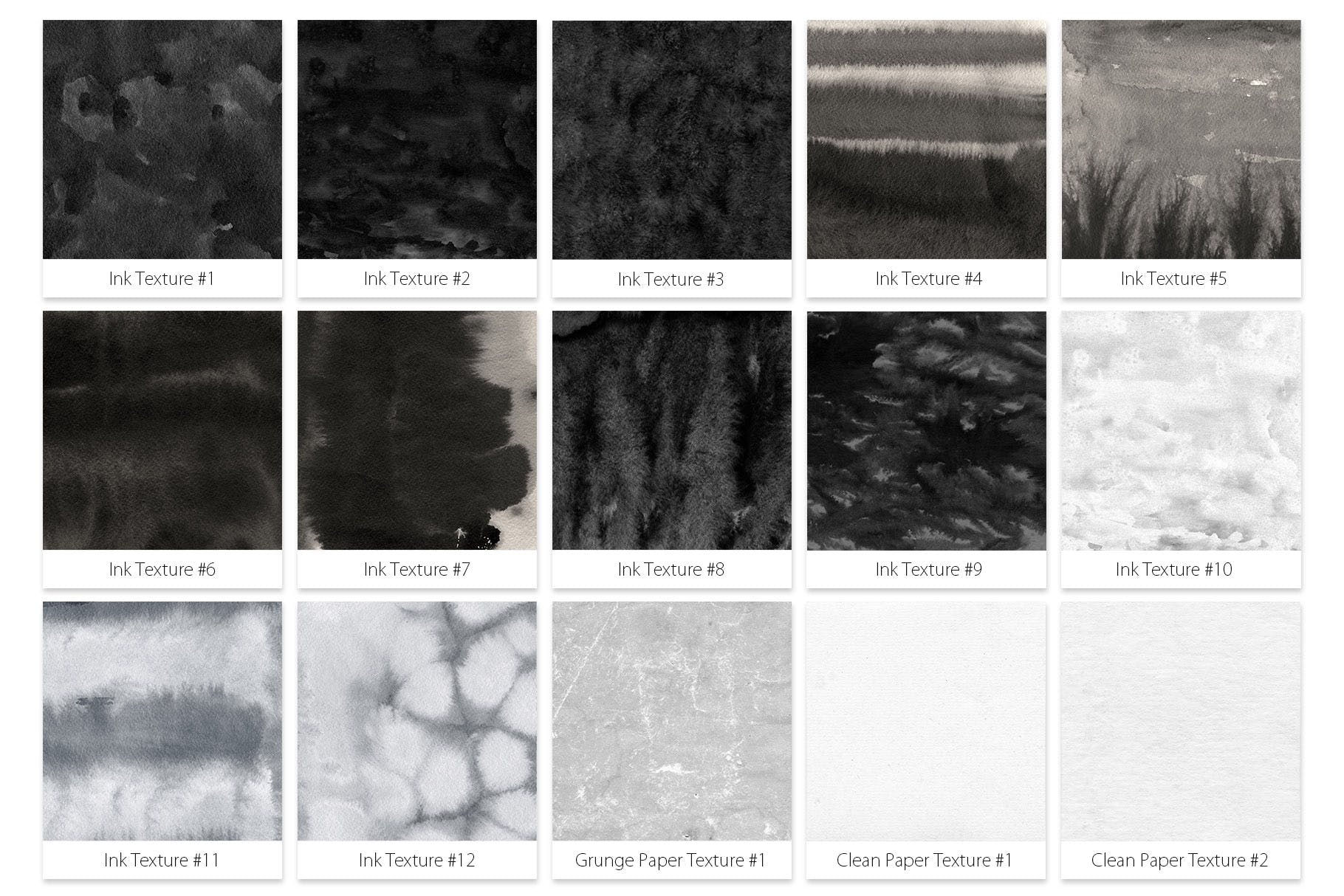 44种墨水笔画笔图形图案PS笔刷 Inktober 2019 Photoshop Brushes插图(6)