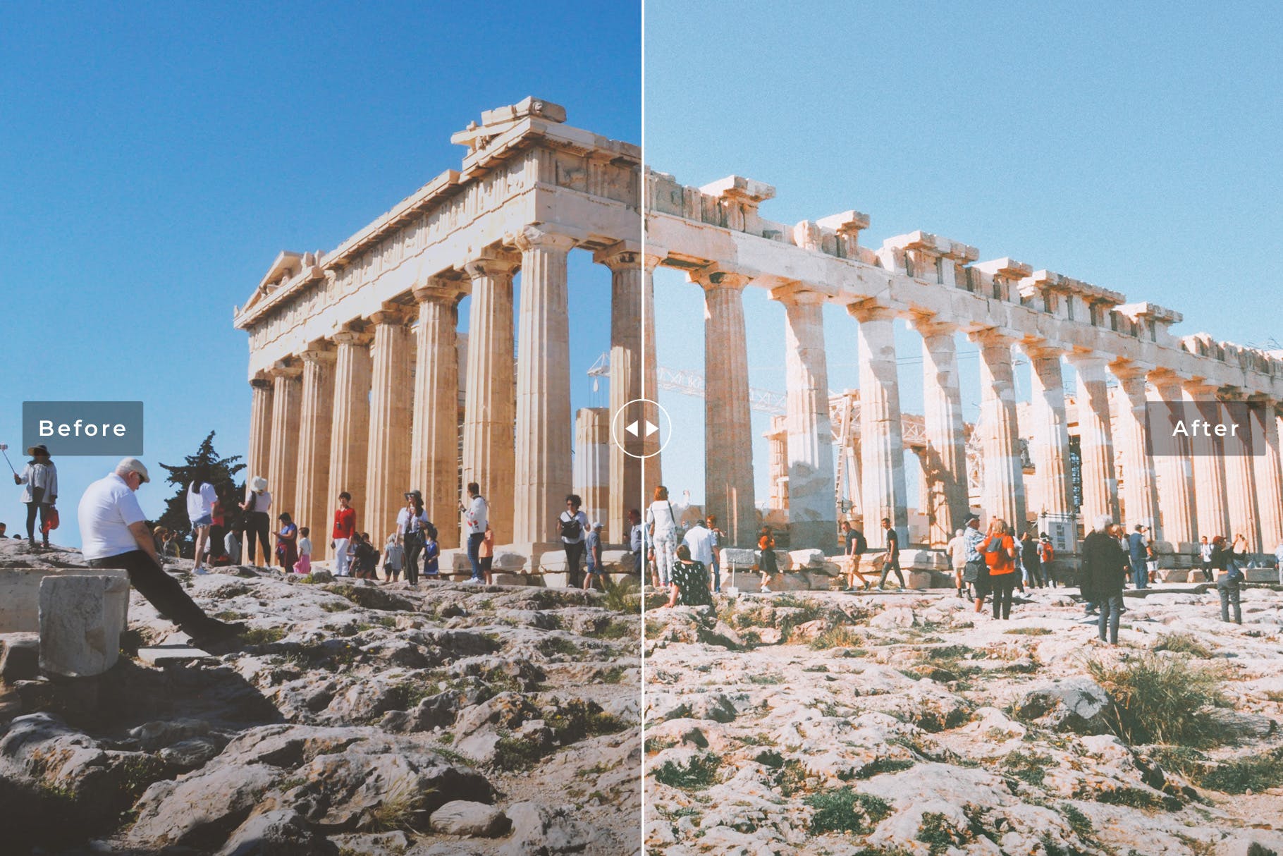 舒适暖色调景点摄影后期处理素材库精选LR预设 Athens Mobile & Desktop Lightroom Presets插图(2)