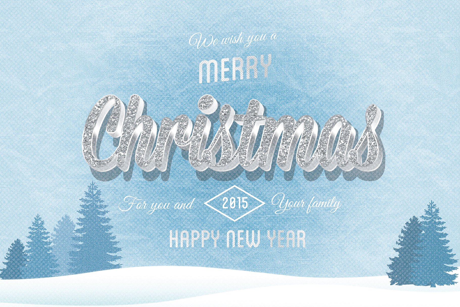 圣诞节主题文本效果图层样式 Merry Christmas Text Effects插图(2)