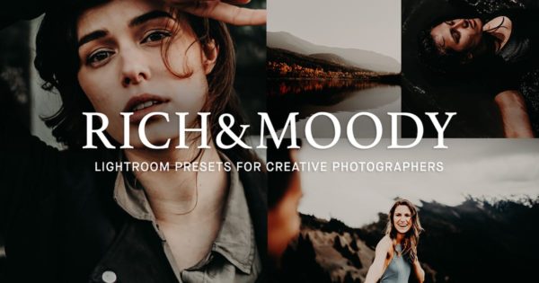 暖色调强对比度照片效果滤镜素材库精选LR预设 Rich &amp; Moody Lightroom presets