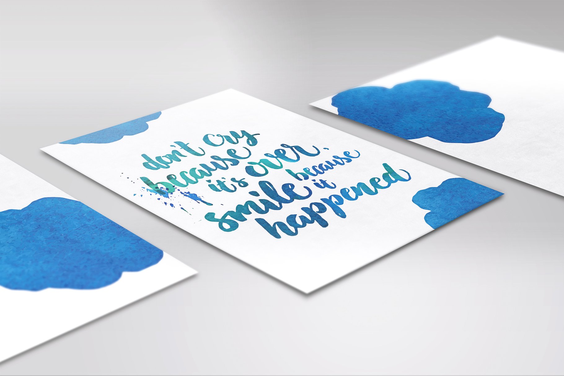 矢量水彩效果PS图层样式动作 AquaType – Vector Watercolor Effects插图(4)