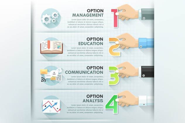 团队协作团队建设信息图表矢量素材 Teamwork Infographics插图(6)