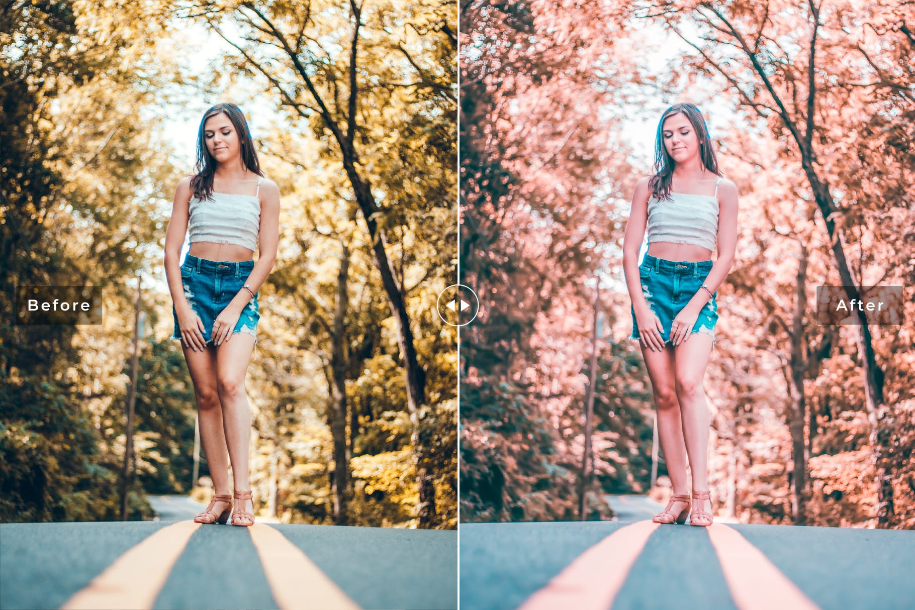 珊瑚粉色调图片后期处理调色滤镜LR预设 Flamingo Mobile & Desktop Lightroom Presets插图(2)