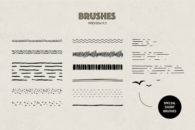 47款手绘画笔&图案AI笔刷合集 The Fairy Vector Brushes插图(3)