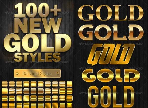 简易实现的photoshop黄金字体图层样式下载[PSD]