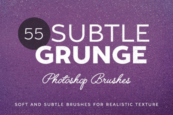55款微粒做旧PS笔刷 55 Subtle Grunge Brushes