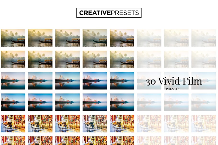 色彩增强色彩风景照片调色滤镜LR预设 Rich Vivid Film Lightroom Presets插图(10)