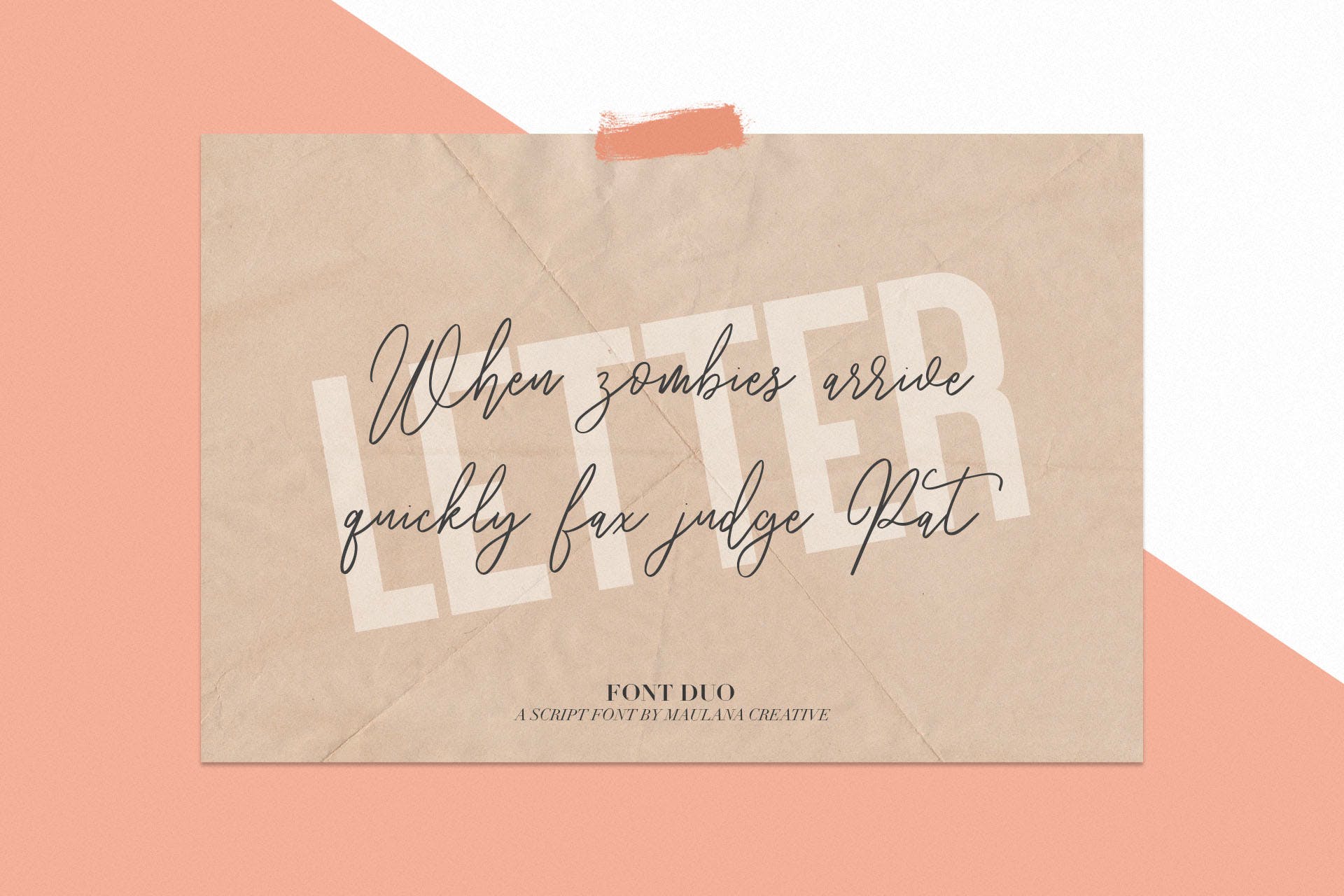 英文签名字体&无衬线版式设计字体二重奏组合 Fairmont – Script Sans Font插图(2)