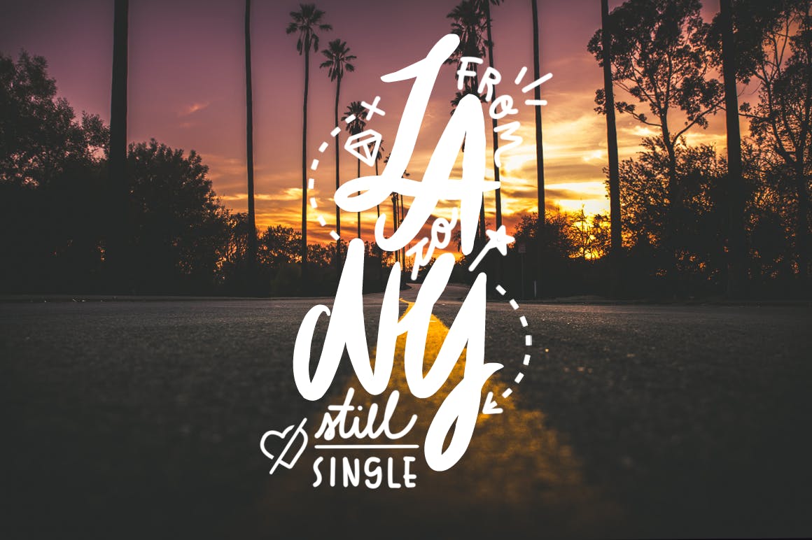 街头涂鸦书法艺术英文字体/字体样式PS动作 Foxing Font + PS Action插图(5)