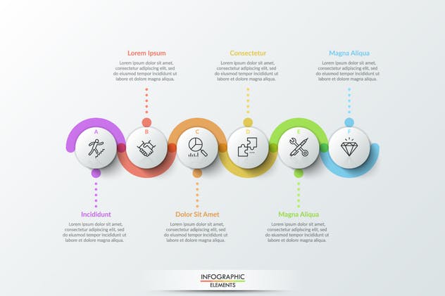25款时间轴信息图表PPT模板素材 25 Infographic Timelines插图(3)