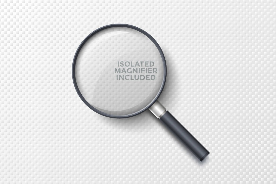 放大镜信息图表图形矢量设计模板 Objectum Infographic: Magnifier插图(8)