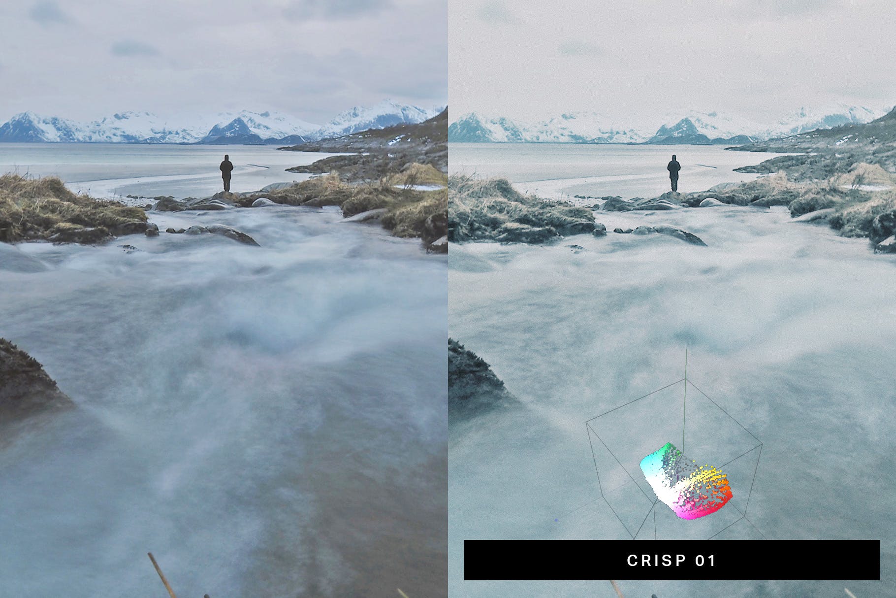 50款充满色彩的冬季风景照片LR调色预设合集 50 Winter Snowscape Lightroom Presets and LUTs插图(5)