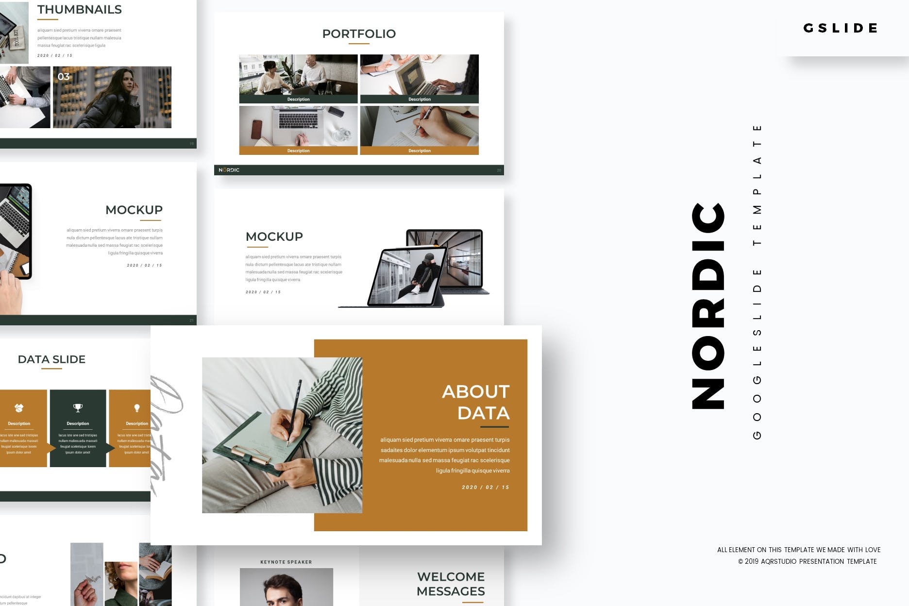 企业业务介绍Google Slide幻灯片设计模板 Nordic – Google Slide Template插图
