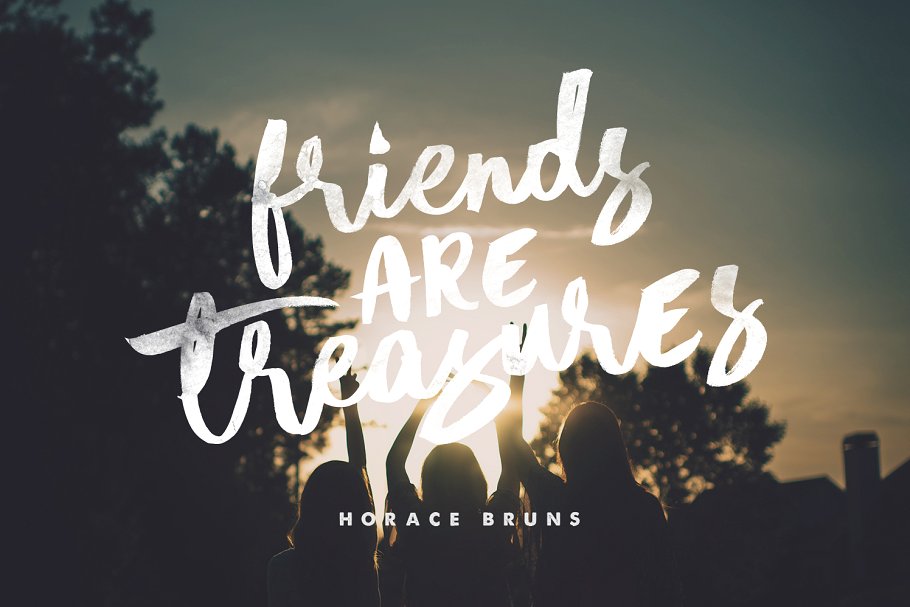 一组质朴有魅力的手绘字体组合  The Wayfaring Font Duo插图(5)