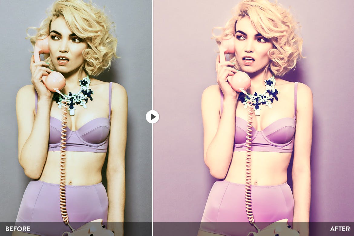 20款柔和梦幻色调照片后期处理PS预设工具 Pastel Colors – 20 Photoshop Presets插图(7)