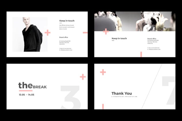 极简主义风格时尚行业适用PPT幻灯片模板 Minimal Fashion PowerPoint插图(15)