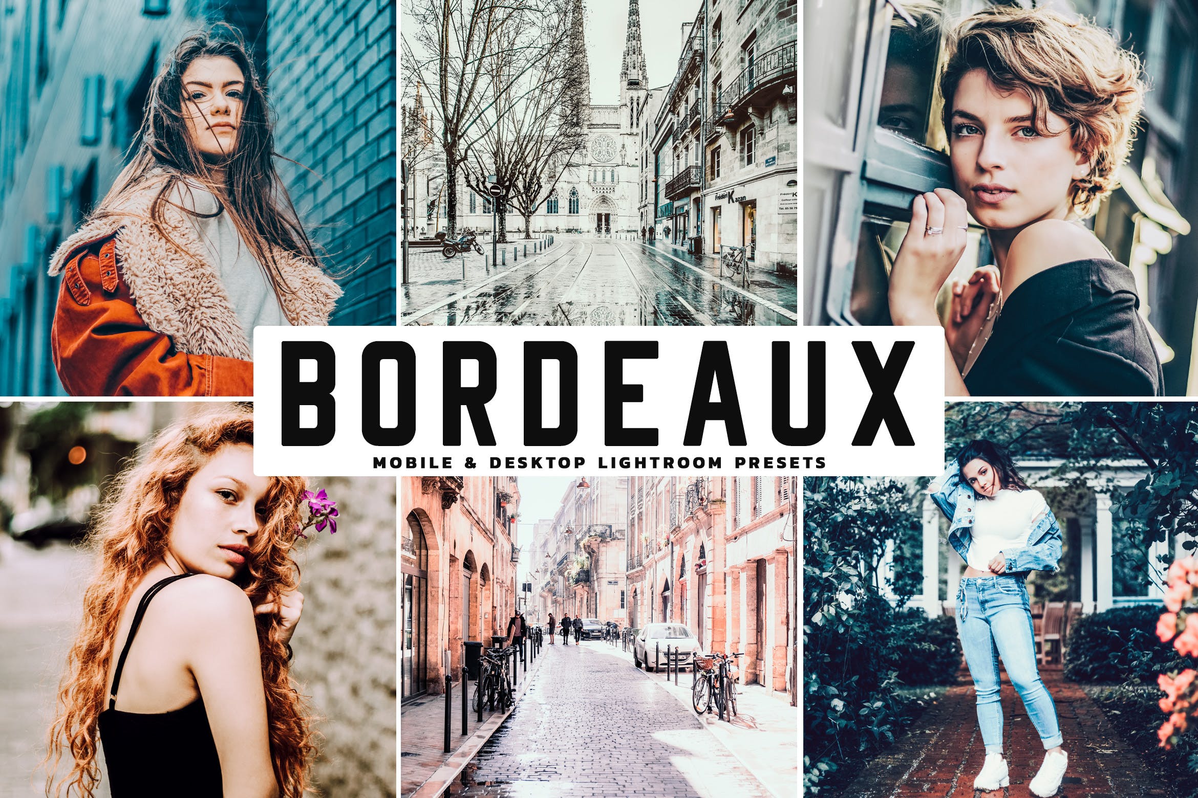 高对比度色彩增强照片后期处理调色LR预设下载 Bordeaux Mobile & Desktop Lightroom Presets插图