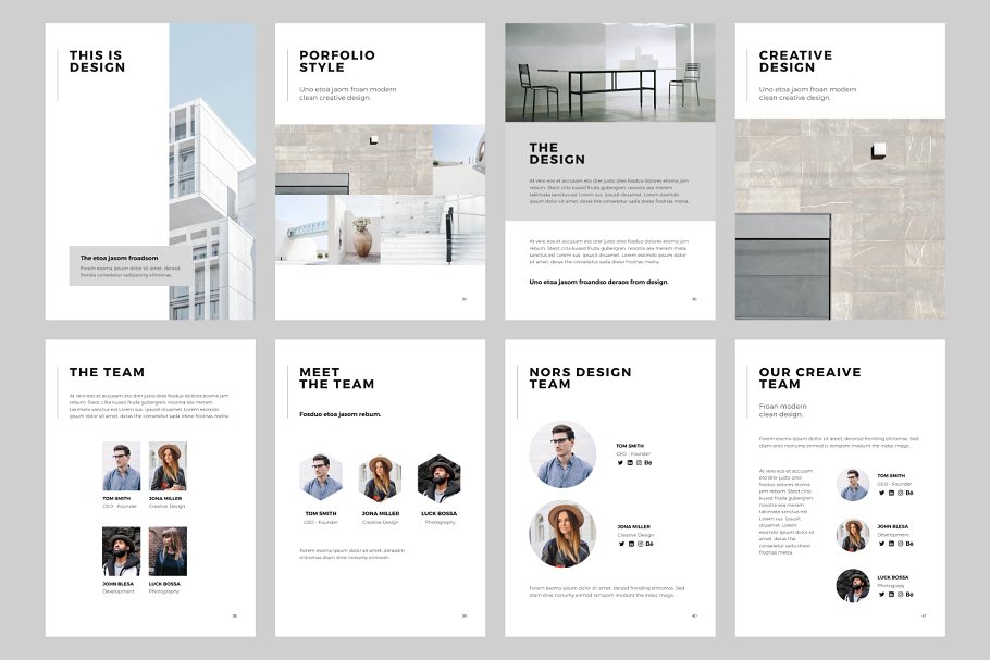 现代简单极简主义风格谷歌幻灯片模板 NORS Vertical Google Slide + GIFT插图(9)