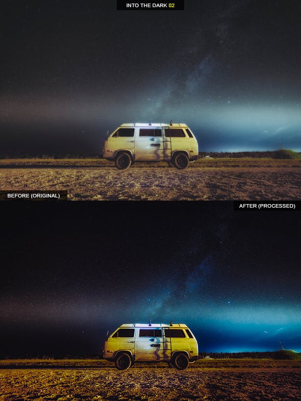 19个夜景摄影照片后期处理LR调色预设 19 Into The Dark Lightroom Presets插图(1)