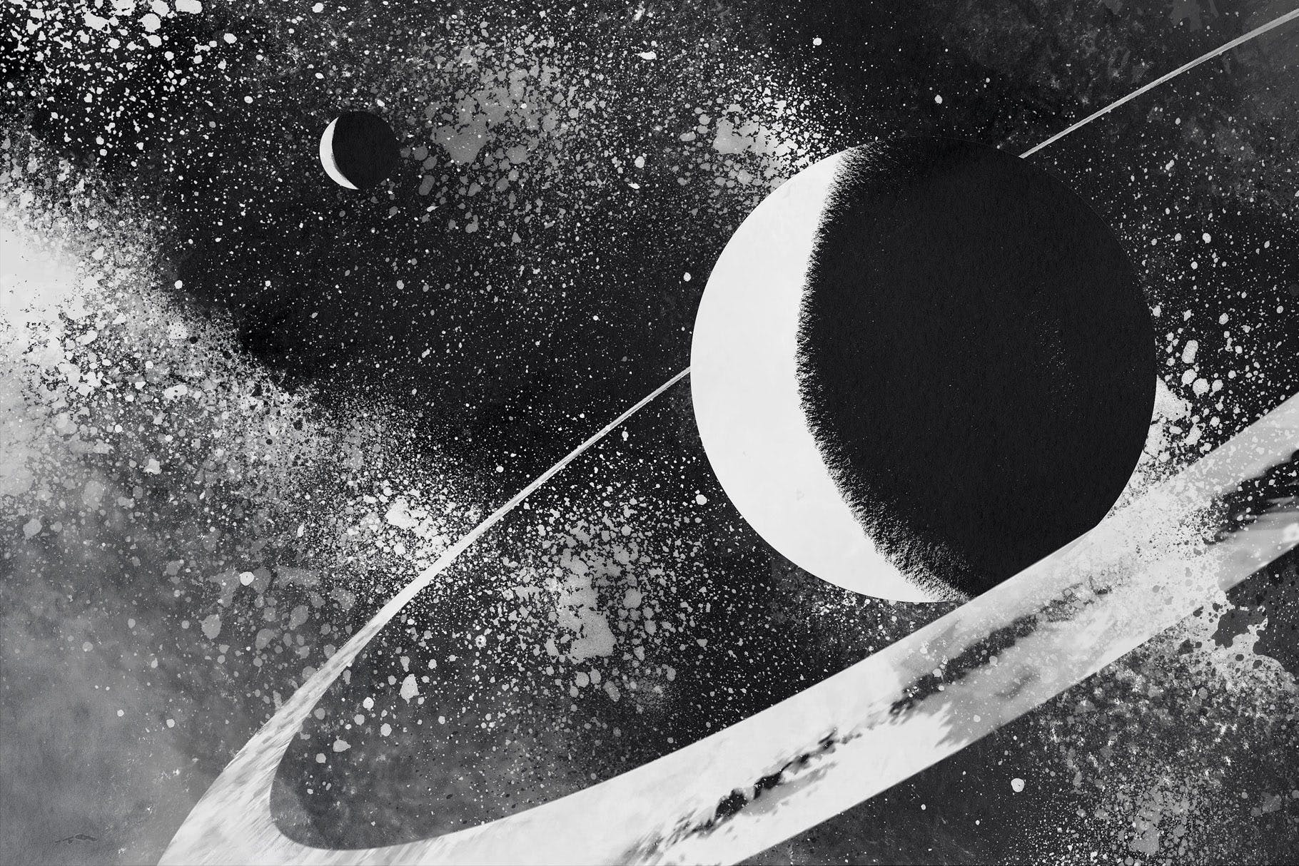 44种墨水笔画笔图形图案PS笔刷 Inktober 2019 Photoshop Brushes插图(5)