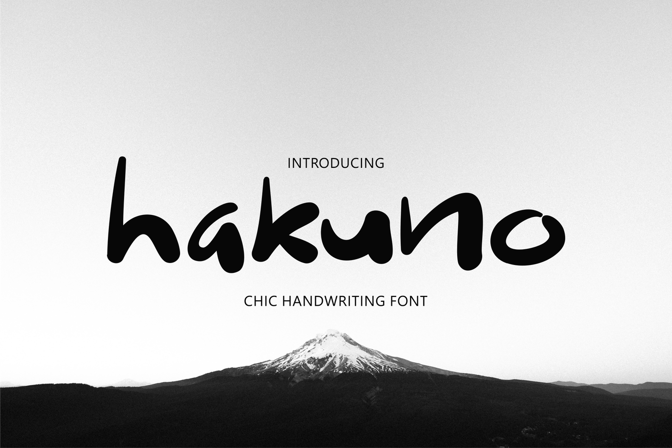 别致手写风格英文无衬线书法字体素材库精选 Hakuno – Chic Handwriting Font插图