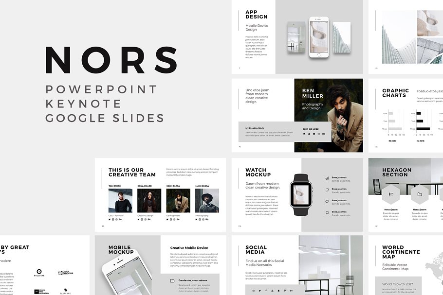 极力推荐:21合1创意产品演示 PPT&Keynote 幻灯片模板 The Bundle Presentation + 60 Photos插图(3)