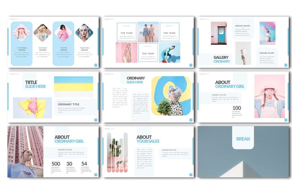 马卡龙甜美色系PPT模版下载[key]插图(1)