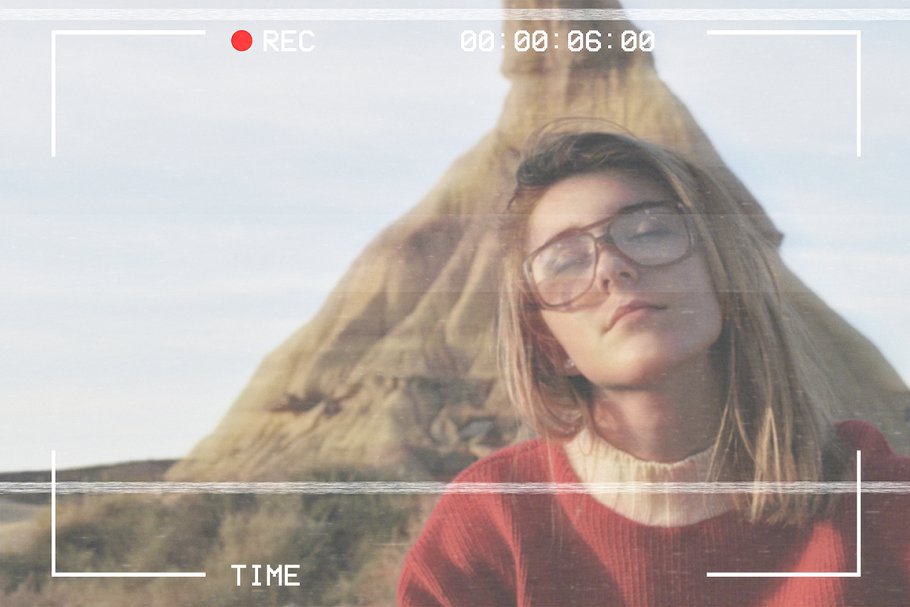 家用录像照片效果处理动作 VHS Template插图(3)