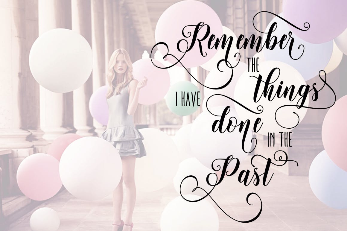 现代书法花饰连字英文手写字体下载 Metinoline Script插图(2)